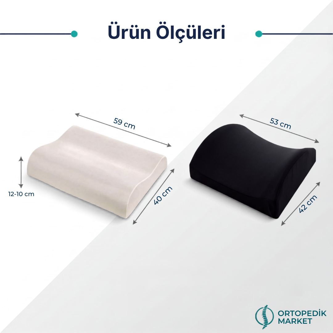 Ortopedik Boyun & Bel Yastığı Seti