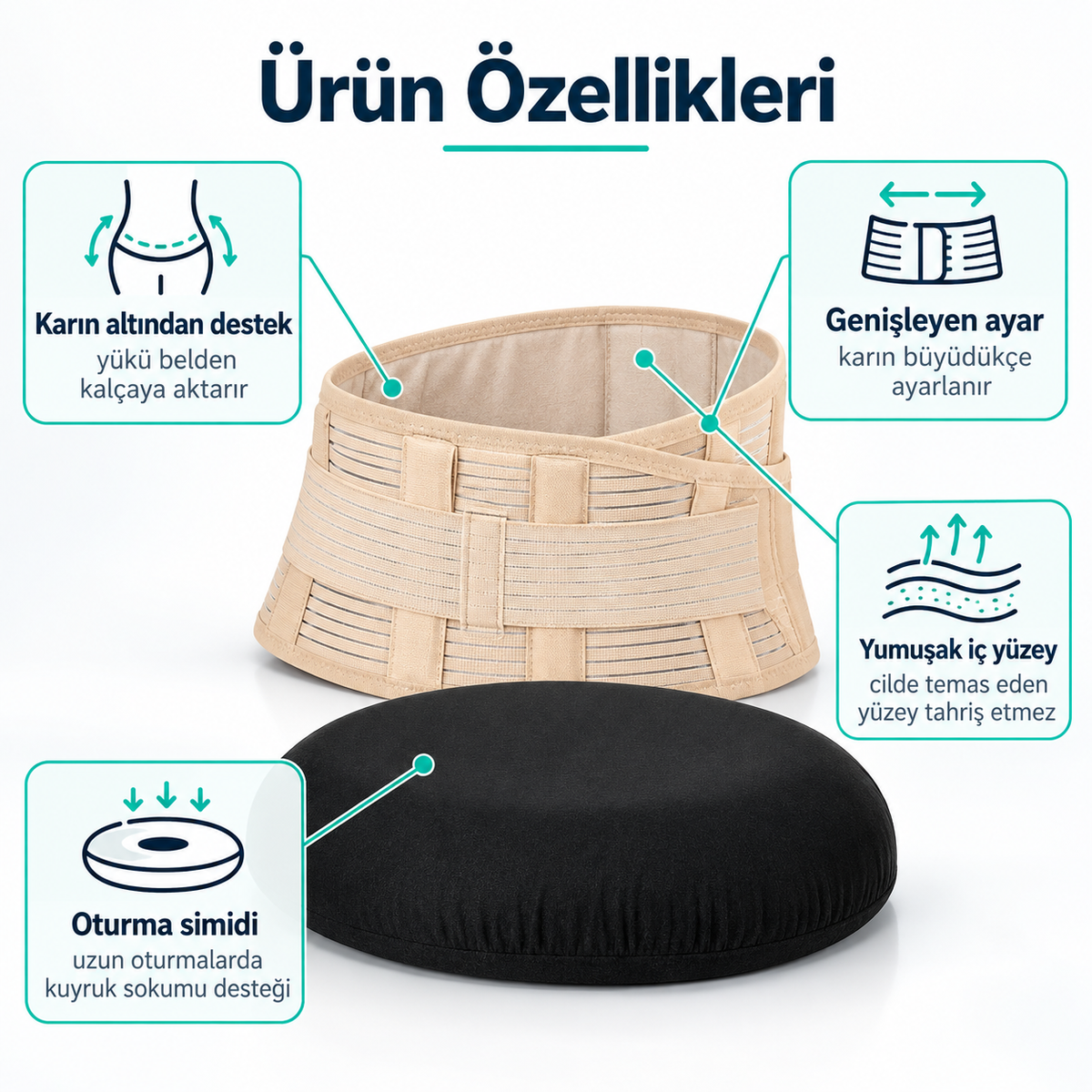 Hamilelik Bel Destek Seti