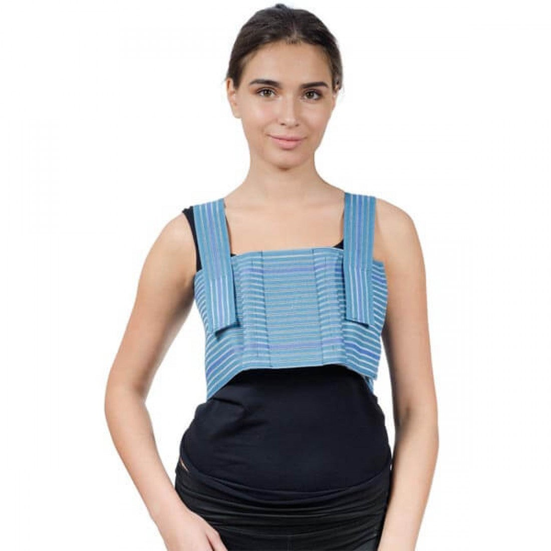 Sternum Askılı Gövde Korsesi Mavi